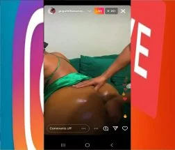 Gugu Big Booty Ebony Instagram Star Big Butt Oil Massage