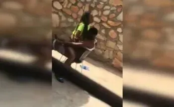 Ekasi Girl Riding Boyfriend Dick On A Chair Outside