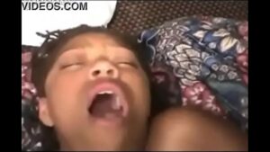 South African girl moans hard when the dick hits her toto